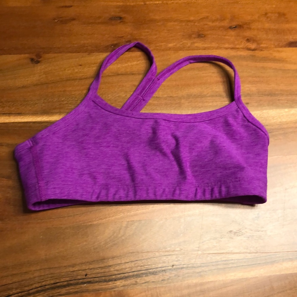 Beyond yoga purple sports bra.